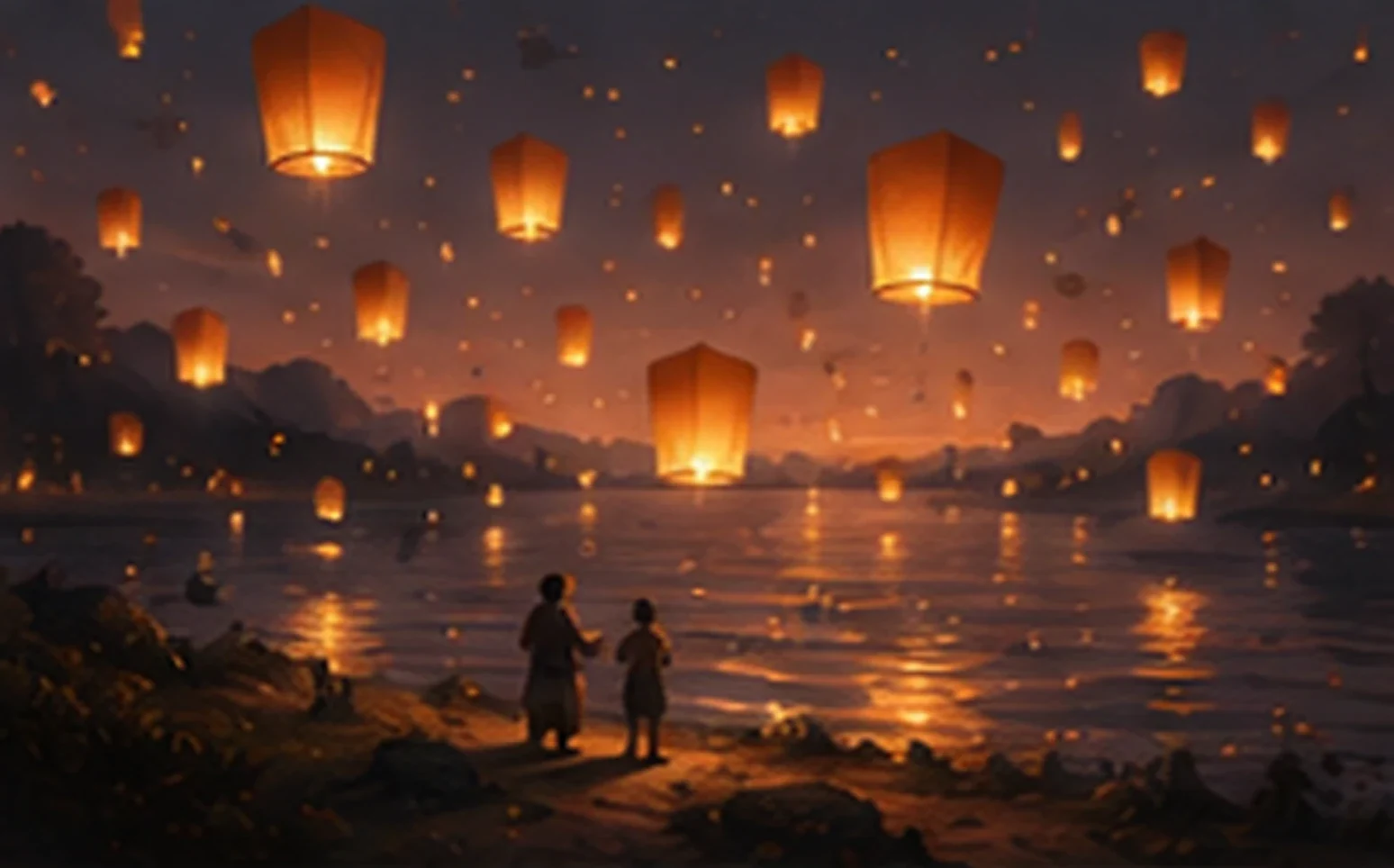Key art for Paper Lanterns, a Indie game